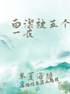 白洁被五个人玩一夜