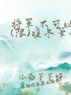 将军,不可以!(限)暖冬笔趣阁免费阅读