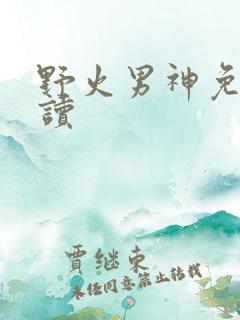 野火男神免费阅读