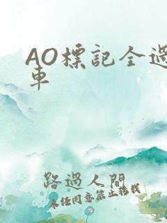 AO标记全过程车