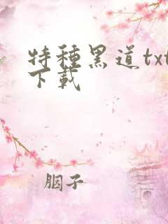 特种黑道txt下载