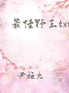 最佳野王txt