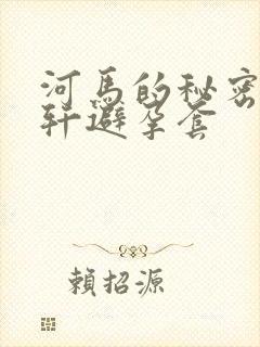 河马的秘密河文轩避孕套