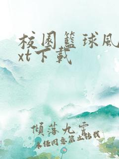 校园篮球风云txt下载