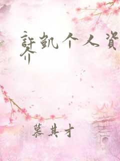 许凯个人资料简介