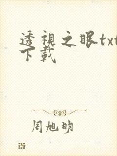 透视之眼txt下载