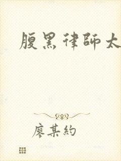 腹黑律师太危险