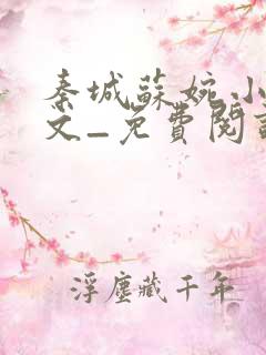 秦城苏婉小说全文_免费阅读最新