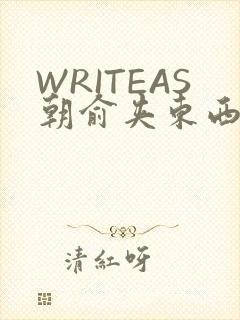 WRITEAS朝俞夹东西