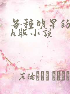 各种明星的综艺h版小说