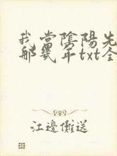 我当阴阳先生的那几年txt全集下载
