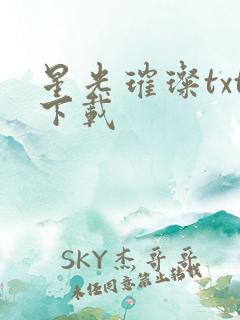星光璀璨txt下载