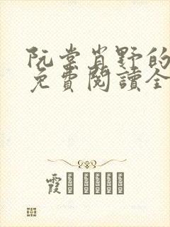 阮棠肖野的小说免费阅读全文