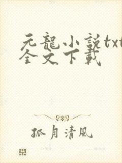 元龙小说txt全文下载