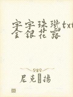 字字珠玑txt金银花露
