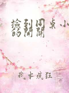 捡到同桌小玩具的开关