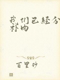 我们已经分手了补肉