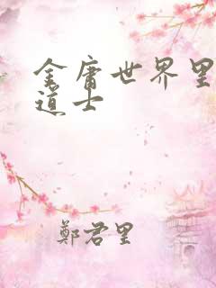 金庸世界里的小道士