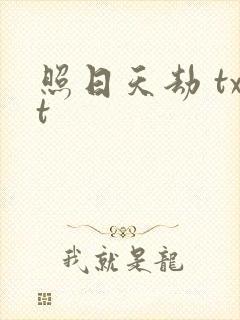 照日天劫 txt