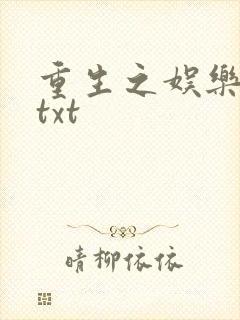 重生之娱乐大亨txt