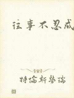 往事不忍成历史