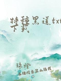 特种黑道txt下载