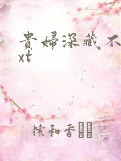 贵妇深藏不露txt