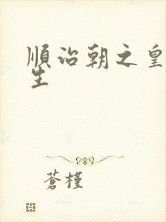 顺治朝之皇后重生