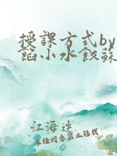 授课方式by肉馅小水饺苏岩
