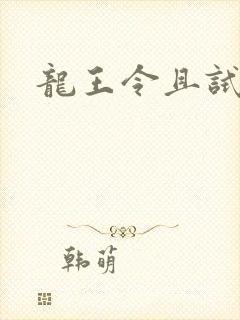龙王令且试天下