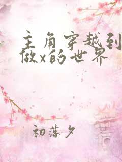 主角穿越到随处做x的世界