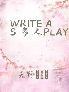 WRITE AS 多人PLAY