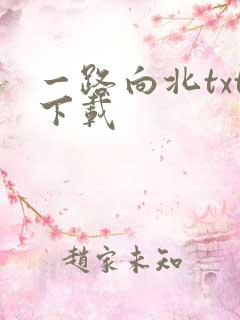 一路向北txt下载