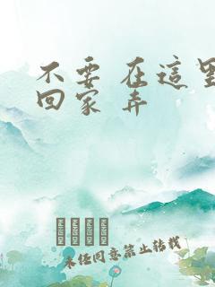 不要 在这里 回家 弄