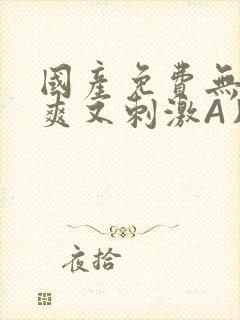 国产免费无码又爽又刺激A片小说