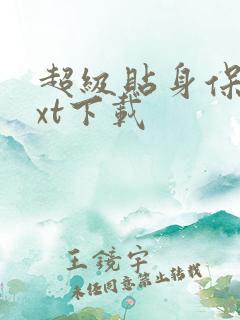 超级贴身保镖txt下载