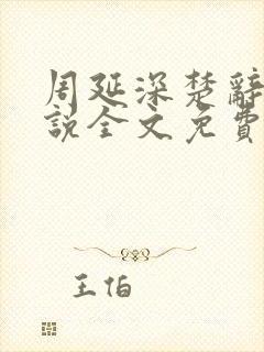 周延深楚辞的小说全文免费阅读