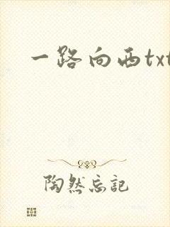 一路向西txt