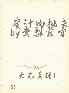 蜜汁肉桃未删减by棠梨煎雪