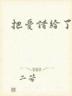 把爱错给了你
