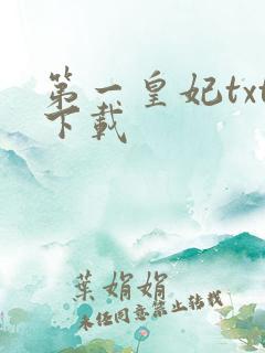 第一皇妃txt下载