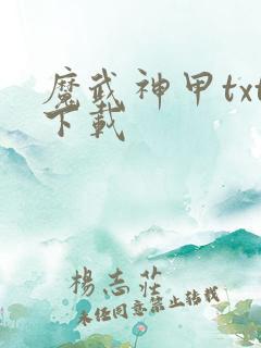 魔武神甲txt下载