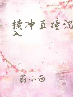 横冲直撞沉腰进入