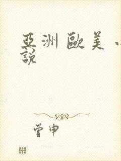 亚洲 欧美 小说