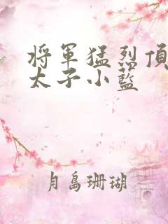 将军猛烈顶弄h太子小蓝