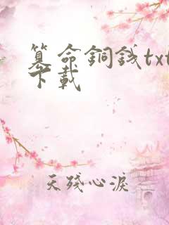 篡命铜钱txt下载