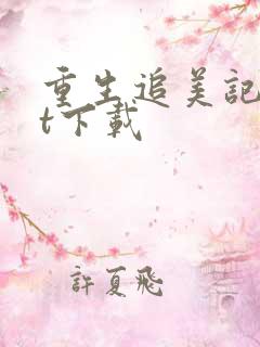 重生追美记txt下载