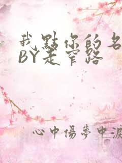 我点你的名了吗BY走窄路