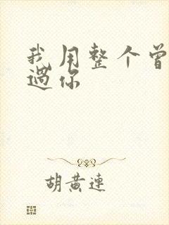 我用整个曾经爱过你