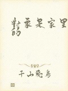 对象是家里安排的